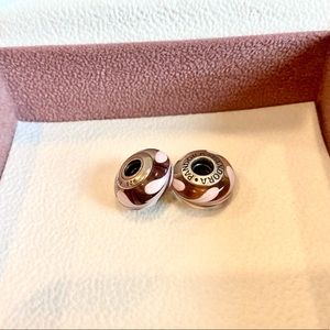 Purple Swirl Pandora Charms (2)